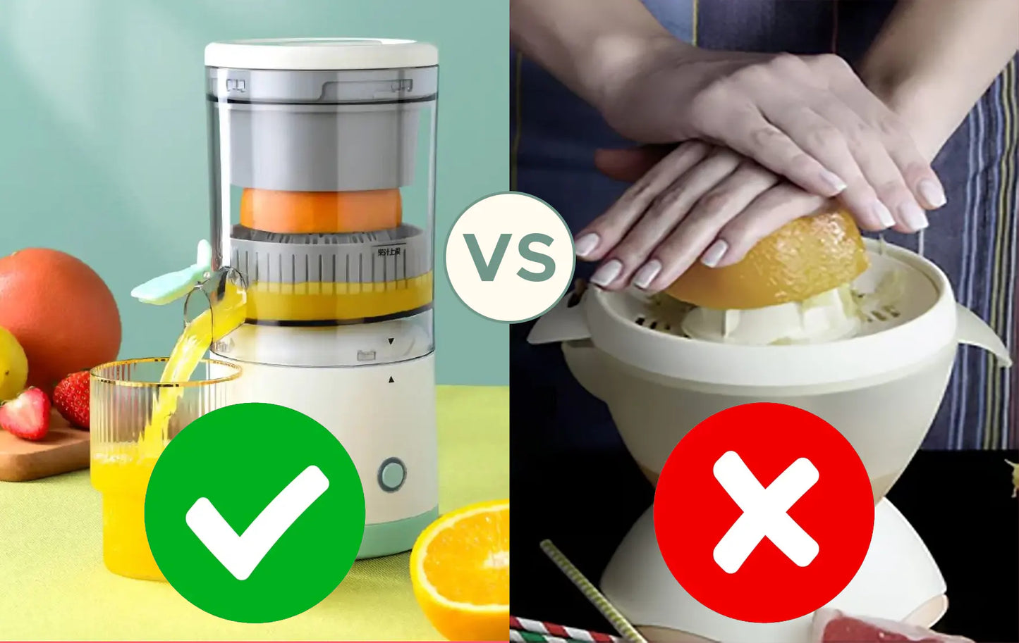 Exprimidor De Naranja Portátil Eléctrico SQUEEZER®